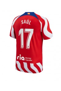 Atletico Madrid Saul Niguez #17 Fotballdrakt Hjemme Klær 2022-23 Korte ermer